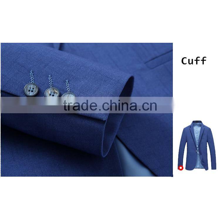 High Quality 1 Button Fashion Business Suit Jacket Blazer For Men
