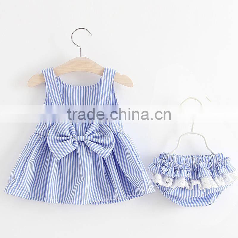 Korean version of strap dress + underwear 2 pcs of baby clothes 2 years old
