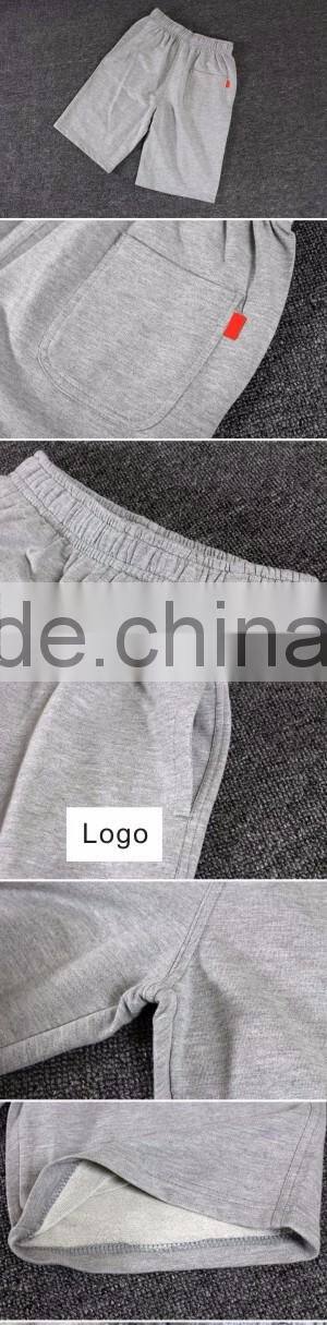 Wholesale Men 65%Cotton 35% Polyester Burgundy Bottoms Boys Grey Fleece Running Mens Sweat Shorts