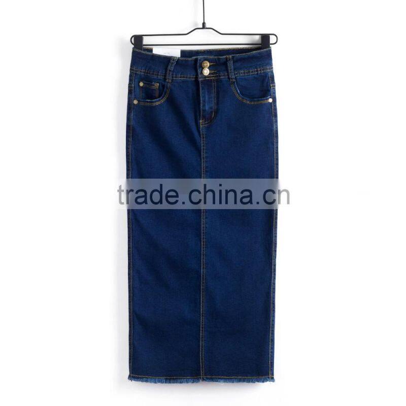 latest design new style summer tight jeans skirt long skirt for ladies