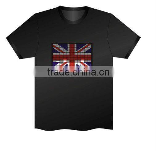 EL national flag t Shirt for election events, EL Sound Activated Shirt