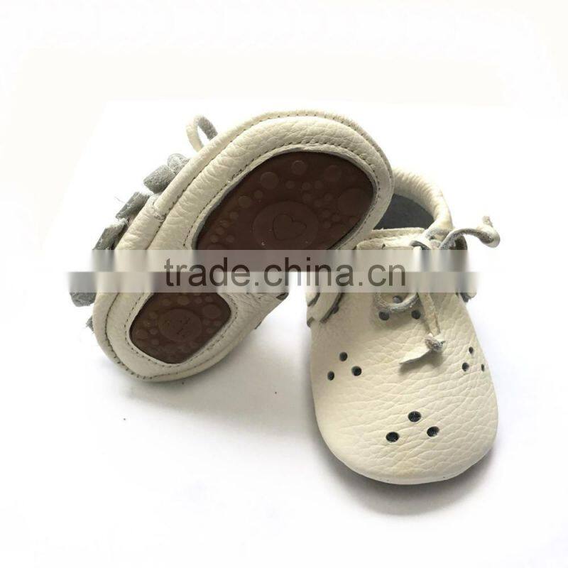 Wholesale Baby Summer Shoes Moccasins Genuine Leather Baby Shoes Baby Moccasins Rubber Shoe Sole