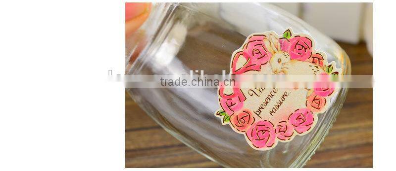 custom carton paper sticker gold stamp sticker for decoration DIY sticker