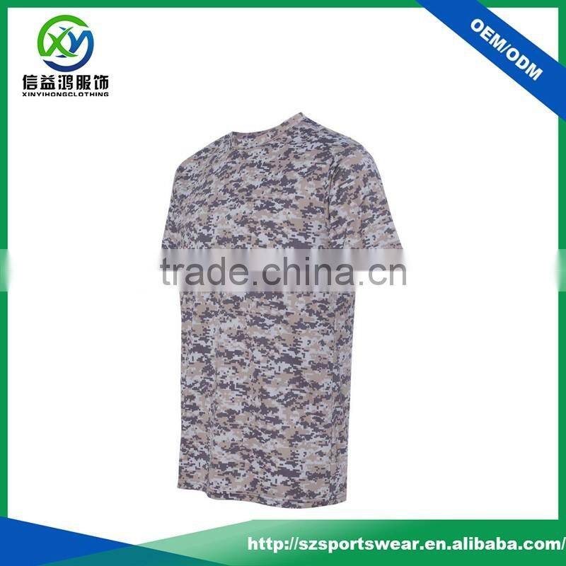 High quality sublimation printing polyester unisex sport custom t-shirt