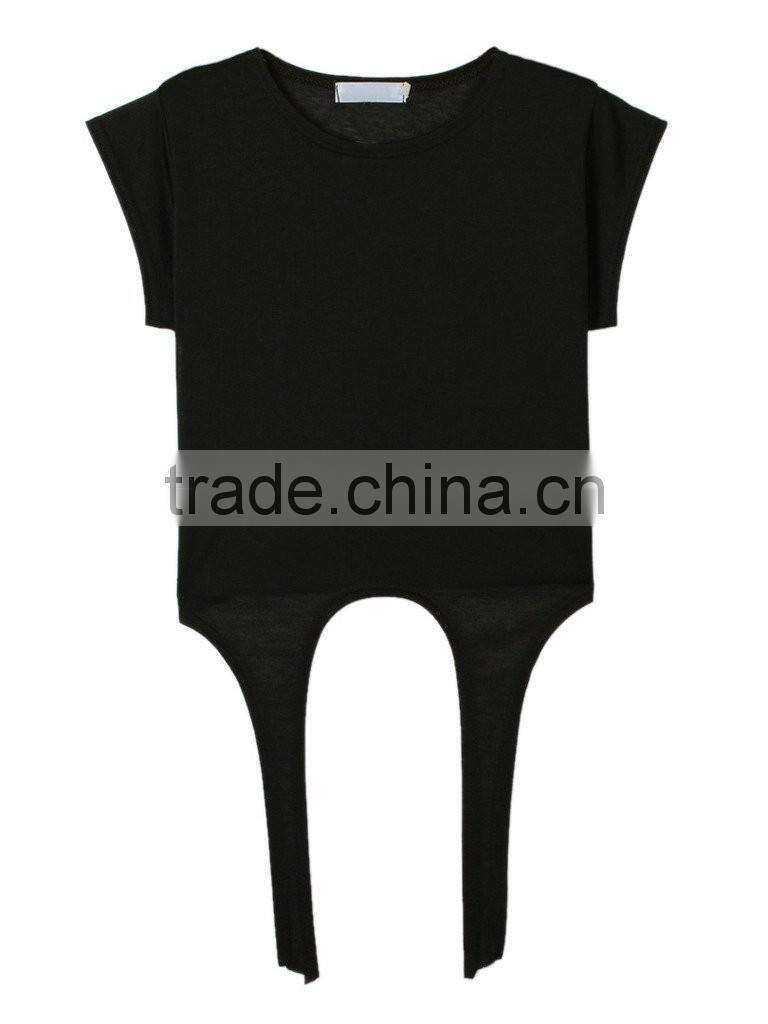 Womens club wear sexy fitness crop top