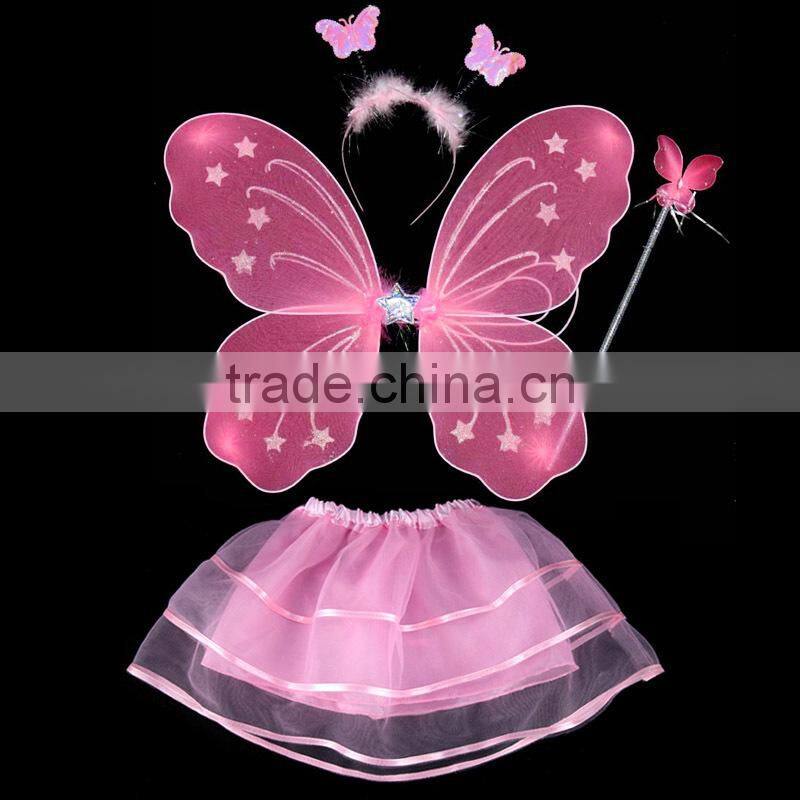 factory sale red color costume butterfly wings