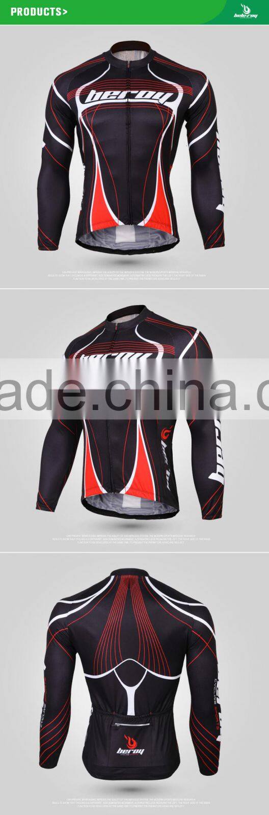 BEROY hot selling cycling long sleeve jersey,bmx bike clothing with sublimation