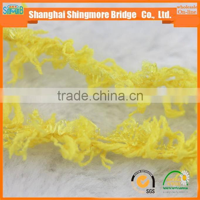 china fancy yarn supplier cheap wholesale high quality polyester coral fleece yarn for knitting