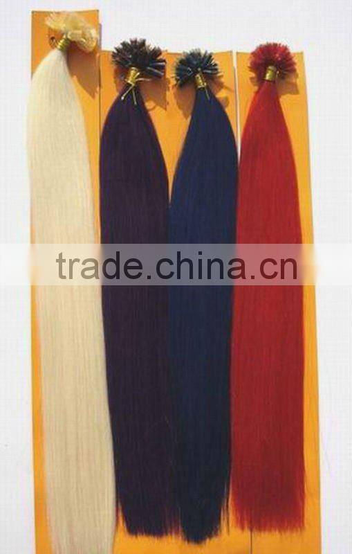 Keratin nail tip hair extension/Chinese wholesale manufacturer