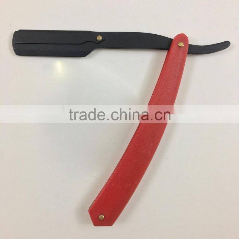 Barber Shaving Razors Red plastic handle