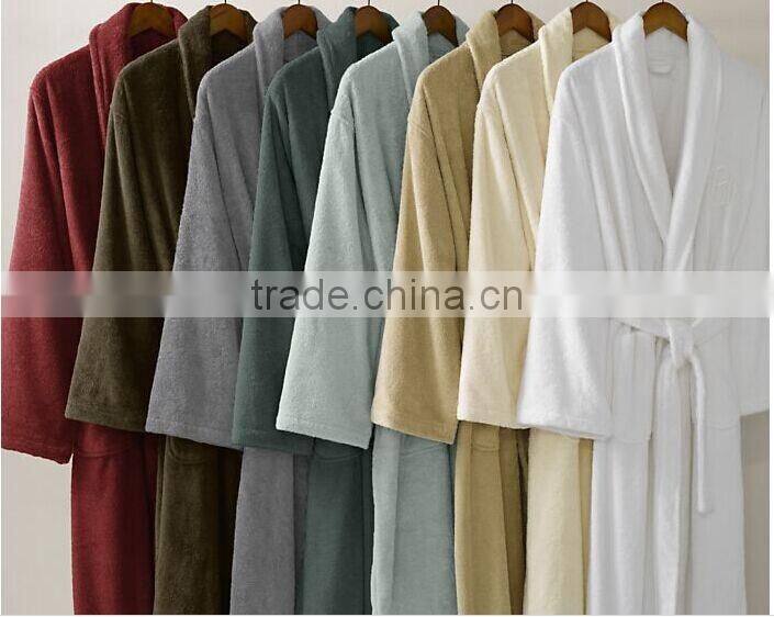 High Quality Hotel 100% Cotton Terry Bathrobe China Manufacture