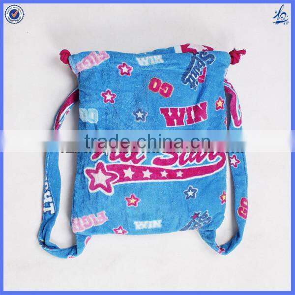 folding beach towel bag custom print