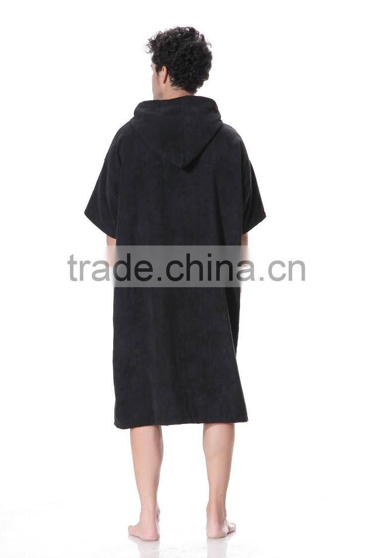 Poncho style hooded towel surf poncho adult towel poncho