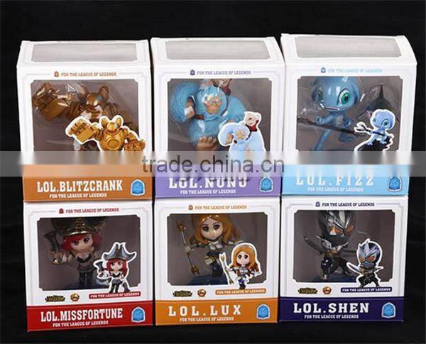 SV-LOL013 Popular game League of Legends action figures PVC doll figure set 6pcsLOL Q version figures