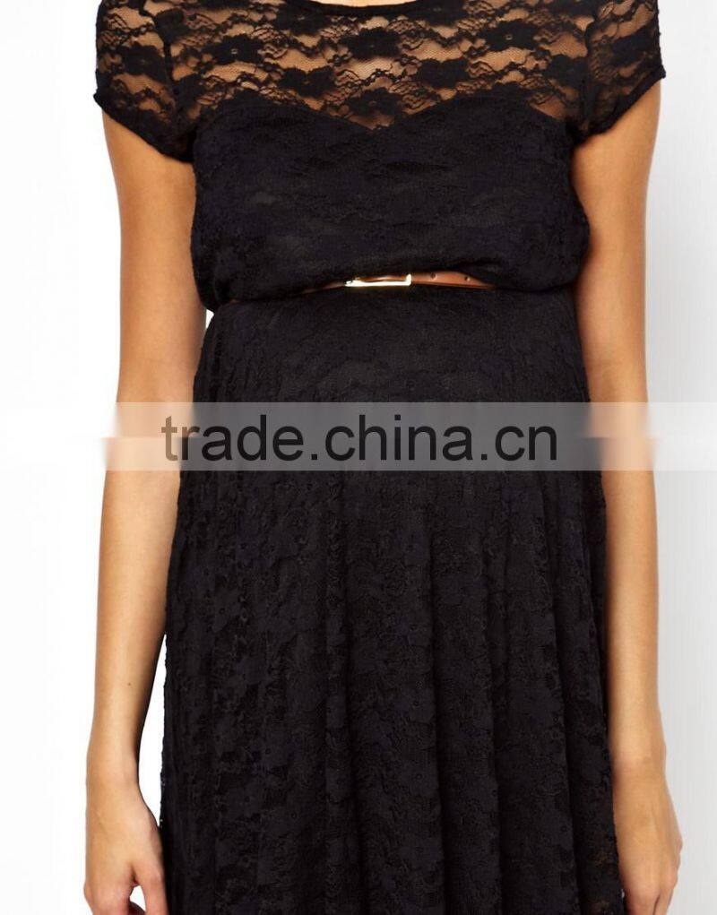 hot sale lace skater dress for pregnant woman,latest maternity clothing designs deep v neck,maternity clothing wholesale