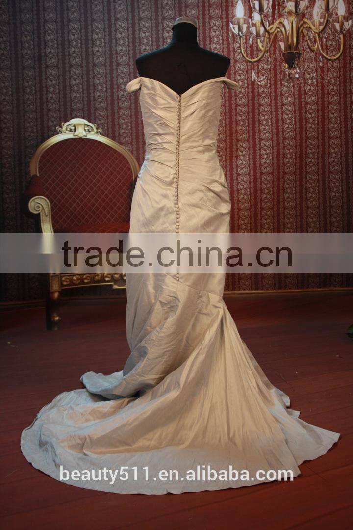 IN STOCK Off-The-Shoulder party dress women's Capped sleeve prom dress SE106