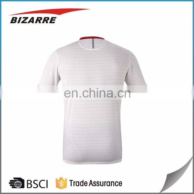 Slim fit shirt sport shirt color block athletics gym scoop neck men tee shirt