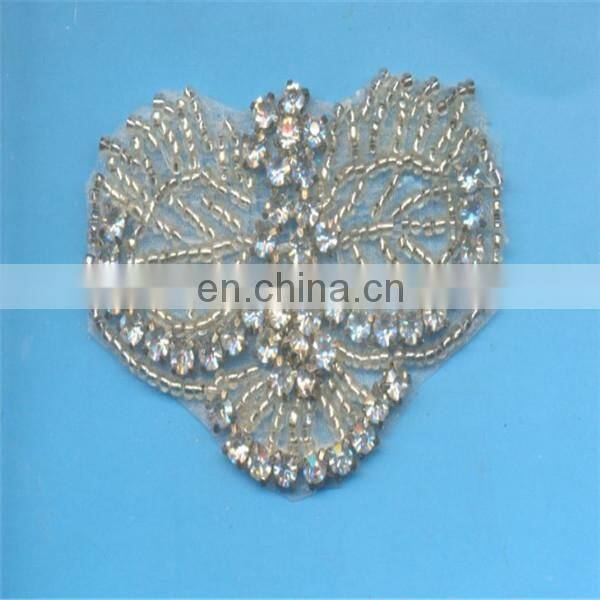 gross grain ribbon bow with beaded rhinestones