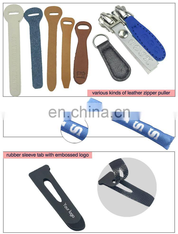 custom rubber zipper tags decorative runner zipper pulls