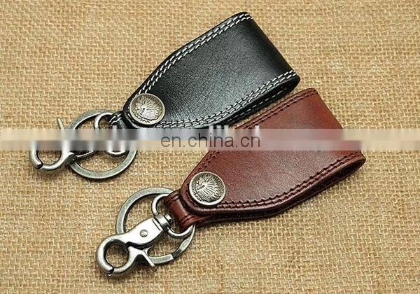 PROMOTIONAL FACTORY SALE VINTAGE STYLE KEYCHAIN LEATHER