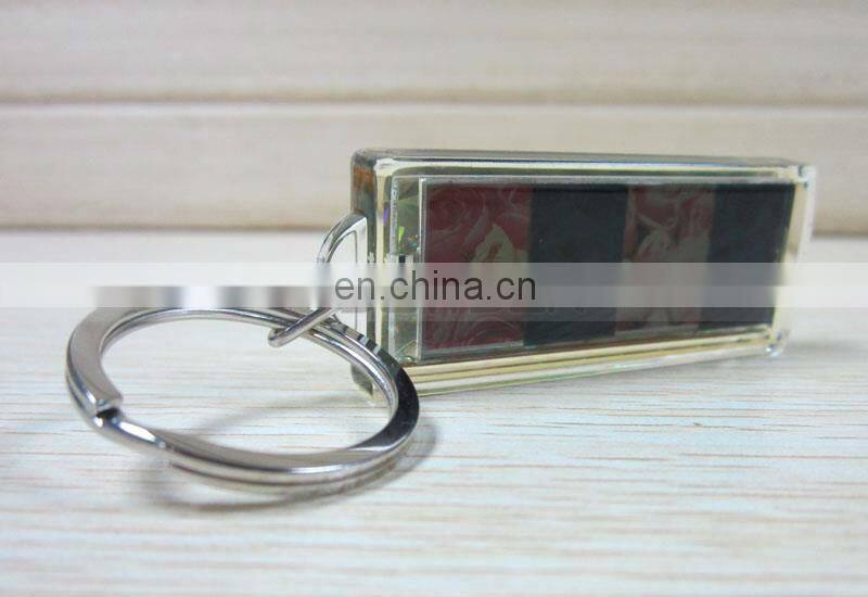 2 Inch Screen AD Promotion Gift Custom Flash Logo Solar Alloy Key Ring