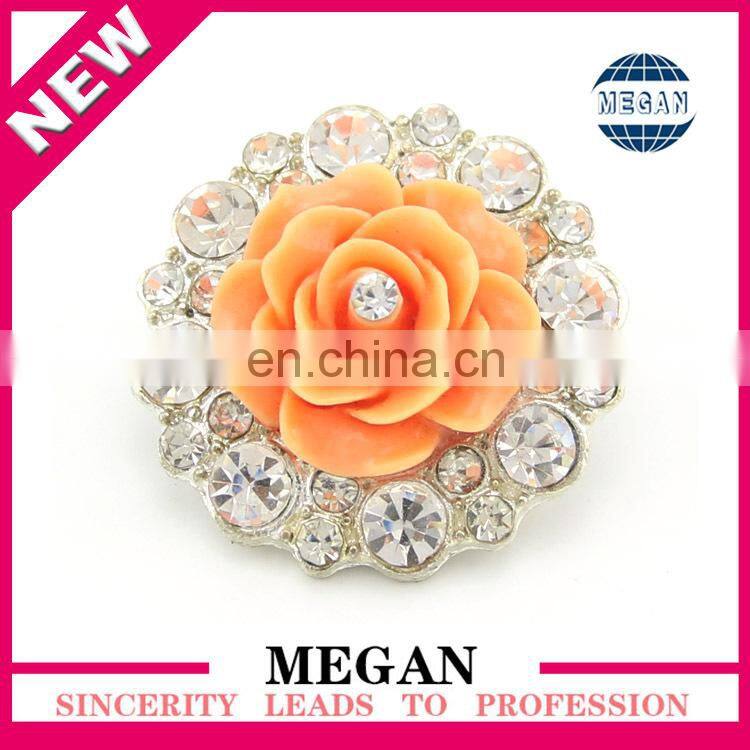 2016 Top fashion metal rhinestone buttons for garment