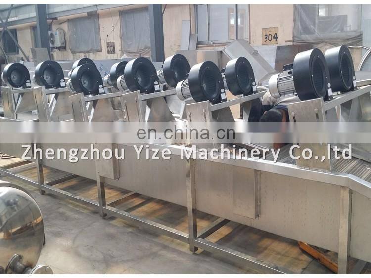 Bubble type fruit and vegetable washing machine , clean vegetable processing line