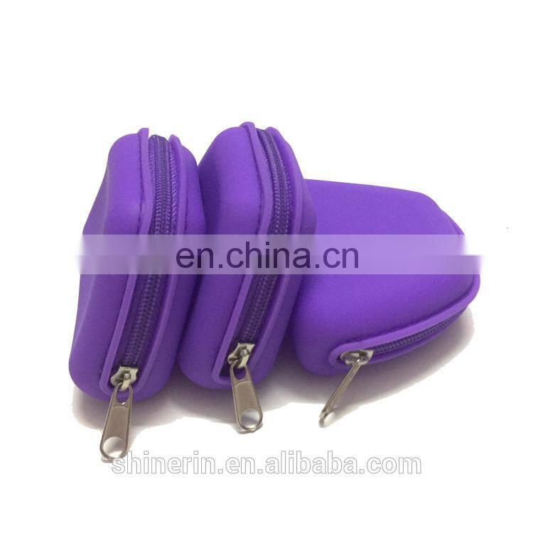 Promotion Coin Bank Case Custom Lady Small Key Purse Wallet Silicone Coin Bag