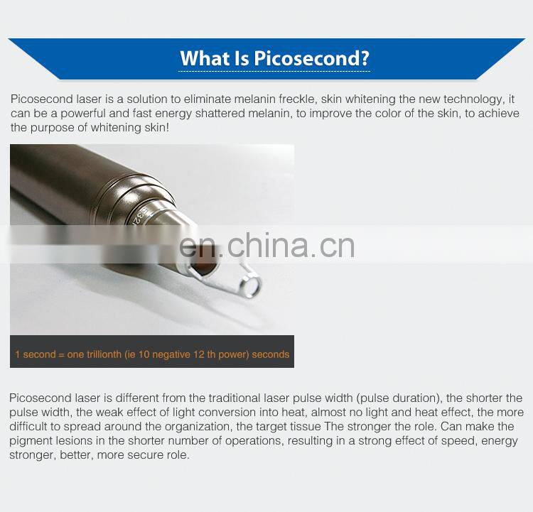 755nm honeycomb nozzle eyeline tattoo pigment removal pico laser machine