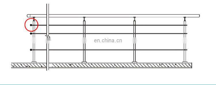 2020 stainless steel stair handrail fittings ball joint for handrail