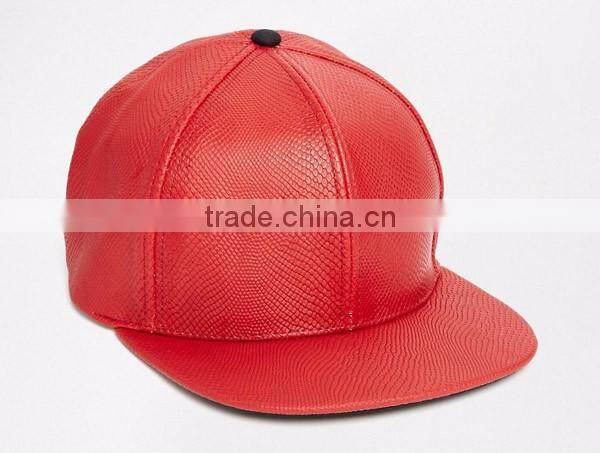2016 Wholesale High Quality Leather Snapback
