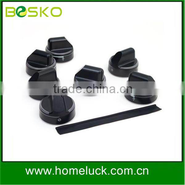 High quality black oxidation aluminium knurled knob manufacture