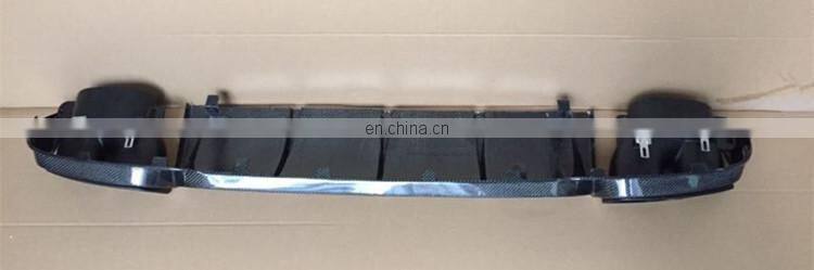 E CLASS W212 E63 B style carbon fiber rear diffuser with exhaust tips
