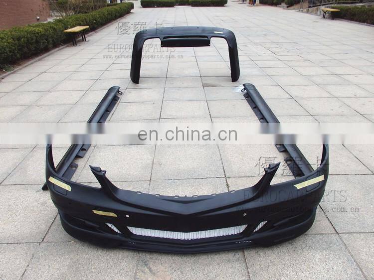 S CLASS W221body kits with front bumper side skirts and rear bumper for w221 to LORIN style 2009~2013y
