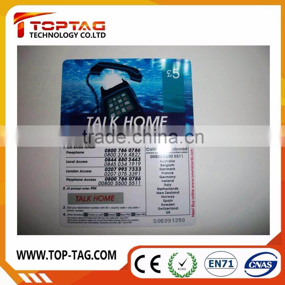 Paper scratch card / scratch card for mobile phones / prepaid paper game cards