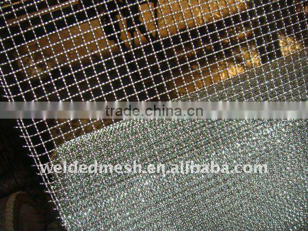 low price and high quality 304 stainless steel Crimped wire mesh(Anping factory & supplier)