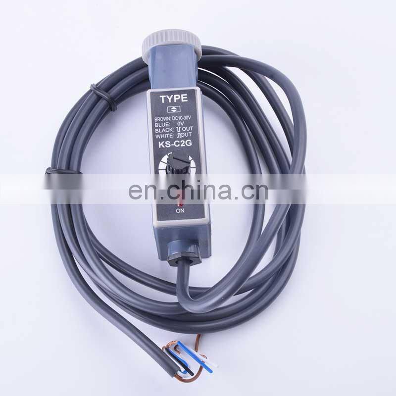KS-C2 series NPN color sensor switch KS-C2G KS-C2W KS-C2R KS-C2B KS-C2RG KS-C2WG KS-C2GB, 10-30VDC NPN PNP Color mark sensor