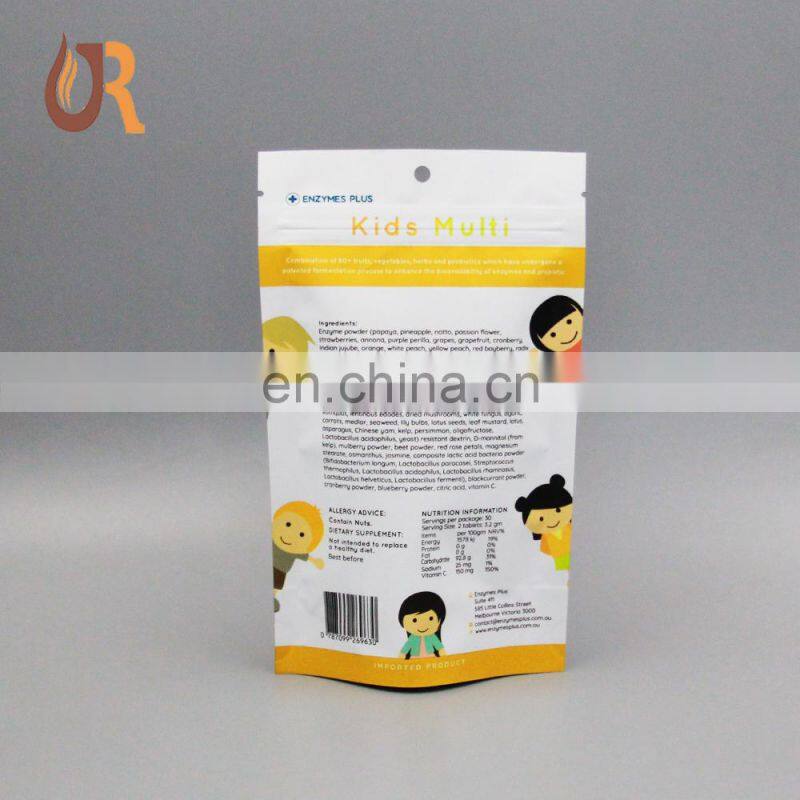 Custom freeze - dried packaging bag mango dry food bags food grade aluminum stand up pouch bag waterproof