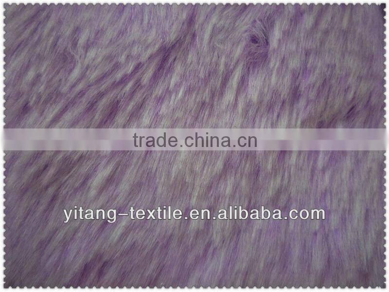 Purple faux fur