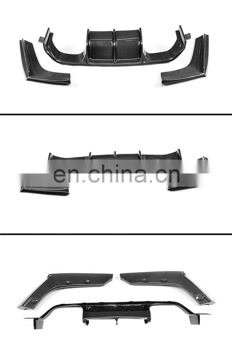 RD Carbon Fiber Rear Lip For BMW M3 M4 F80 F82 V Style Bumper 2014-2020