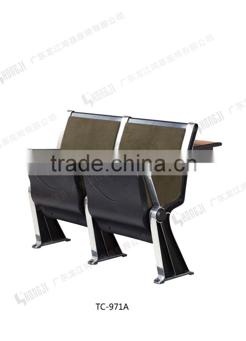 Durable double connected school classroom desk and chair TC-971A-V for student