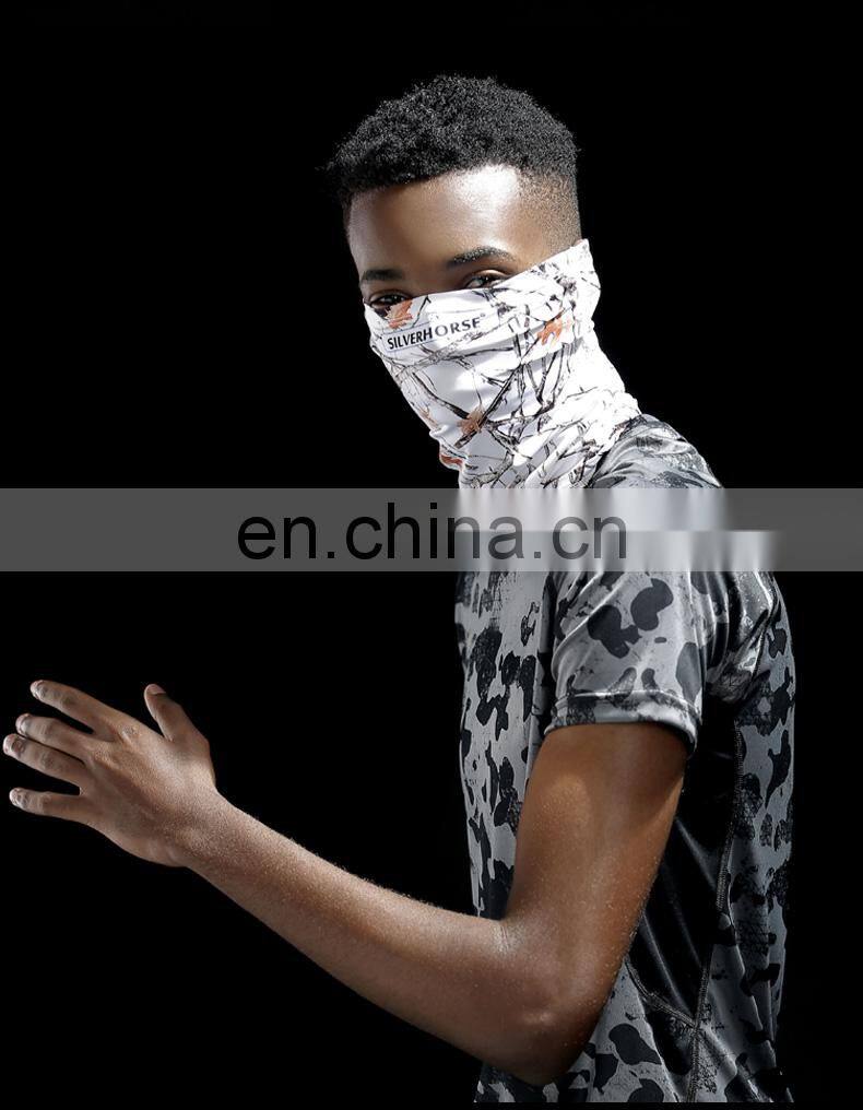 Summer outdoor sunscreen bib cover men's neck guard riding mask magic face towel thin ice silk anti-ultraviolet headscarf