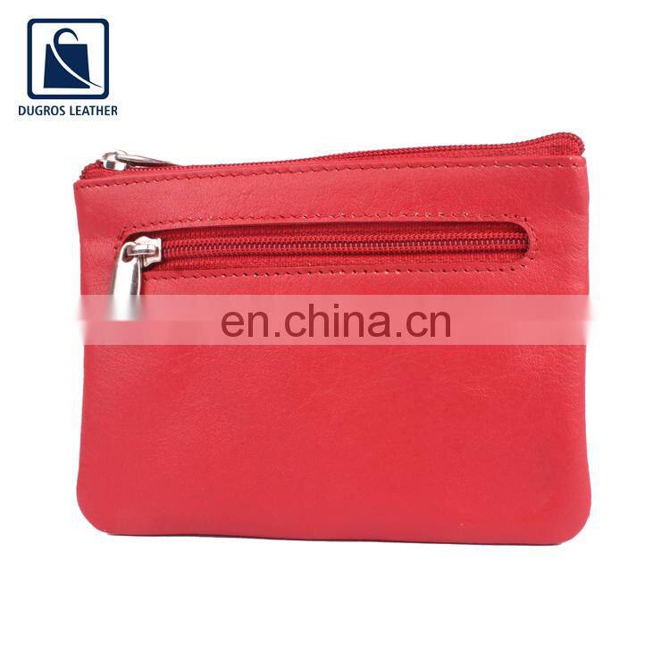 Nickle Fitting Matching Stitching Modern Design Luxury Pattern Genuine Leather Key Case at Reasonable Price