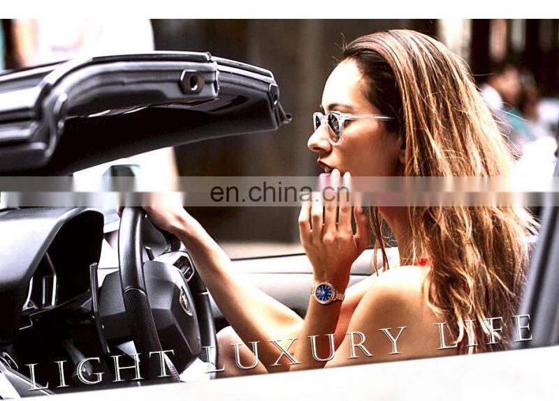 SHENGKE K0089L Light Luxury Feminine Watchs Noctilucous Big Needle Hand Watchs Classic Quartz Bracelet Watch