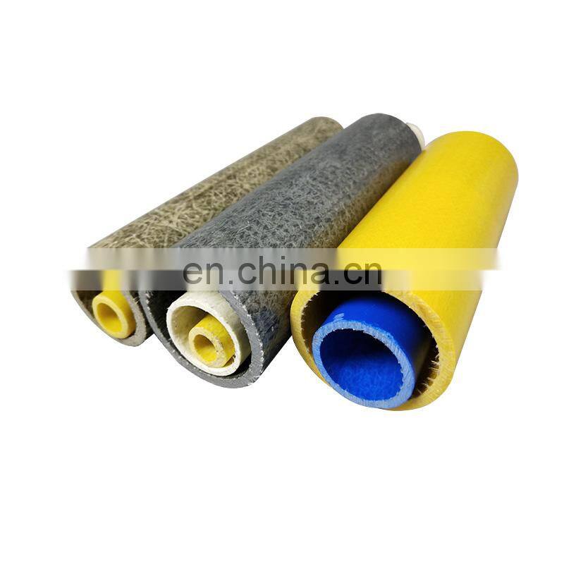 Fiberglass reinforced plastic pultruded profiles round pipe tube