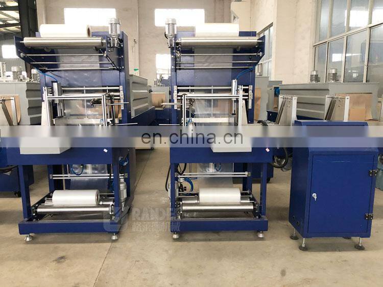 Automatic plastic bottle carton box shrink wrap wrapping machine / complete heat shrink tunnel line