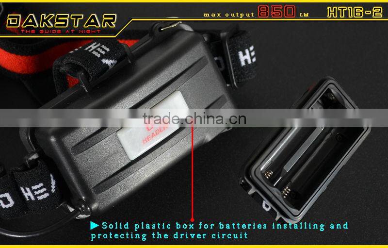 DAKSTAR HT16-2 CREE XML T6 850LM 18650 Aluminum Hunting LED Lights Moving Head Light