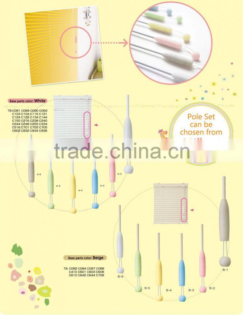 colorful and High quality folding shade blind, heat insulation slats available made in Japan