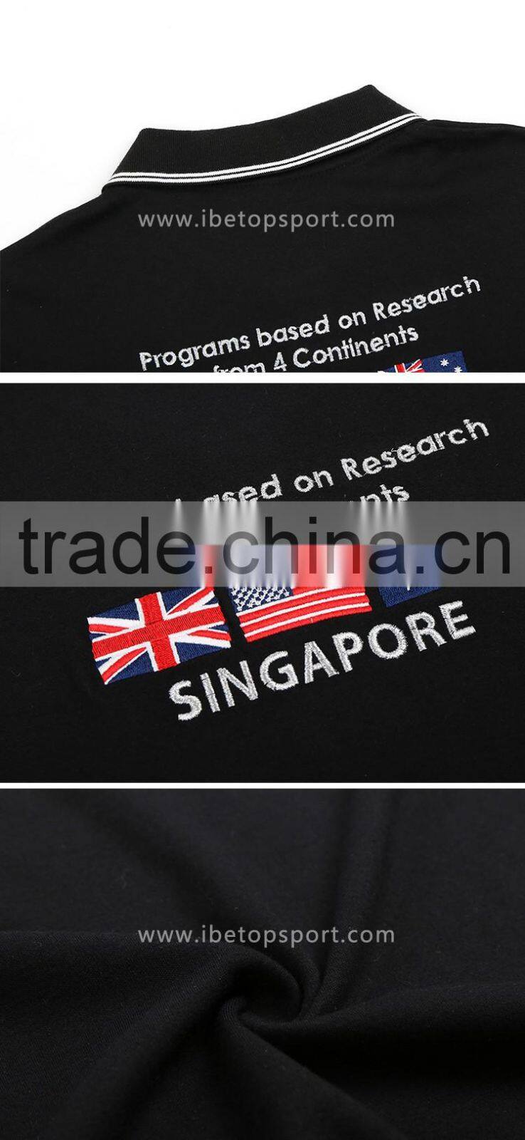 2016 Embroidery logo New Design Cheap high quality polo shirt