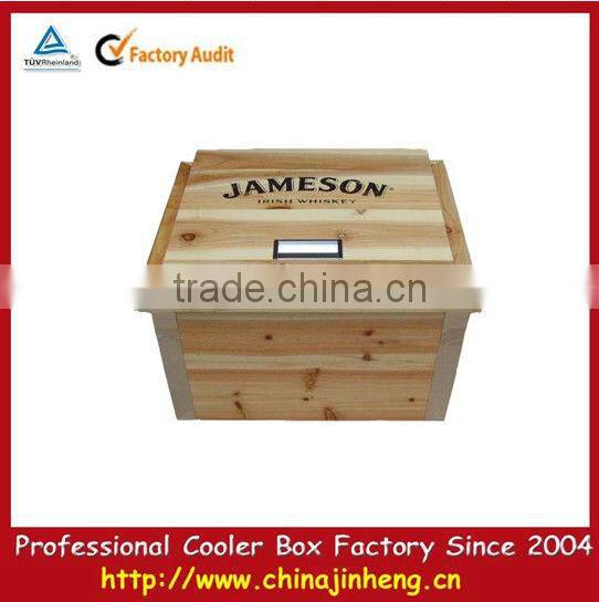 wooden cooler box for outdoor